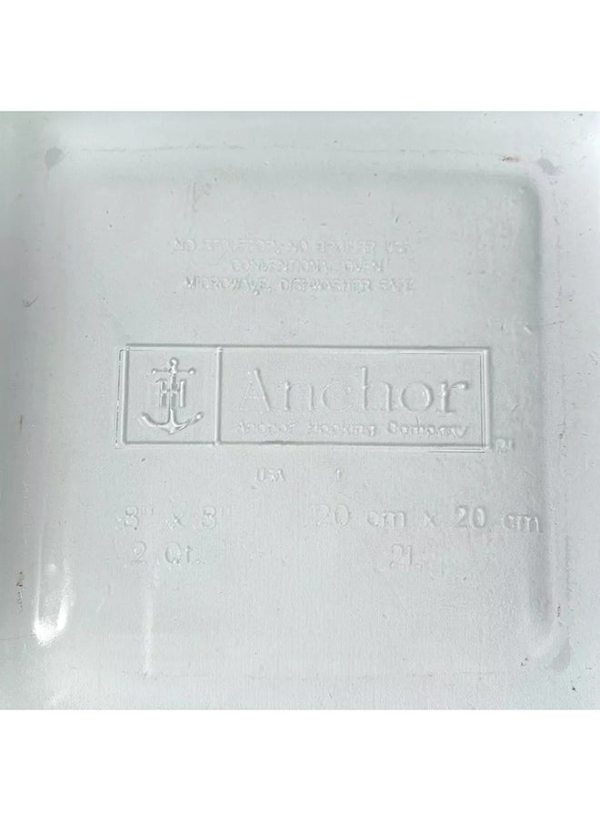 Anchor Hocking - 2Qt 8.5" Basketweave Cake Dish A/H 13960 A/H - Image 1
