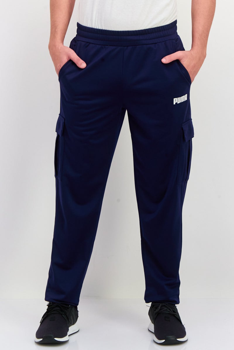 PUMA Men Sportswear Fit Drawstring Training Pants, Navy - Image 1