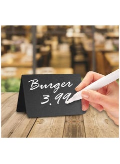 Y&D 20 Pack Mini Chalkboard Table Tent Signs 10x7 cm for Food - Buffet Party Wedding Labels Chalk Stand  - Image 4