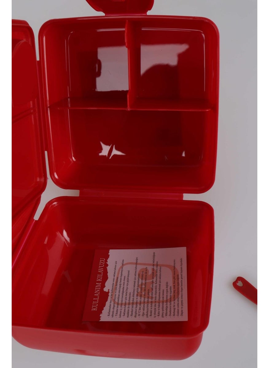 Galatasaray Dekomus New Season Licensed Striped 2-Layer Lunch Box  - Image 4