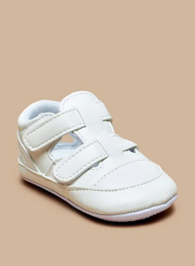 Barefeet Solid Booties with Hook and Loop Closure