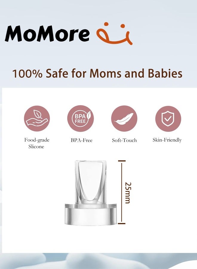 Momore 6 Pieces Replacement Silicone Duckbill Valves For Most Breast Pumps - Image 4