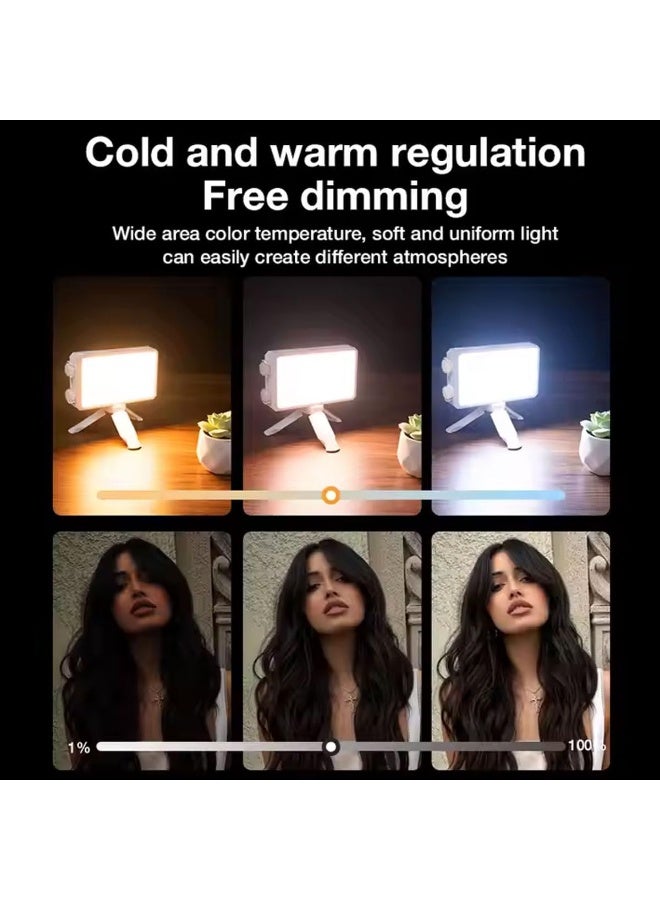 ضوء فوتوغرافي LED محمول GIFTMAX بقدرة 40 واط مع درجة حرارة قابلة للتعديل، ضوء سيلفي LED صغير بحجم الجيب مع حامل ثلاثي القوائم صغير (U-40) - Image 4