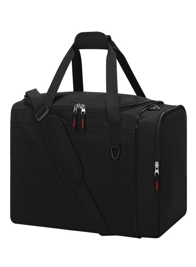 iFARADAY 40L Gym Bag for Men - 20 inch Sport Duffle Bag with Side Pocket, Two-Tone Design for Basketball, Football, Workout - Black - Image 1