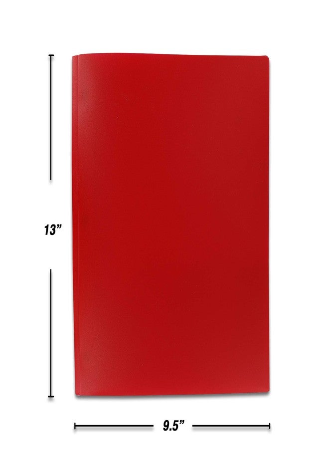 Emraw 2 Pocket Poly Portfolio Two Pockets Folder with 3 Prongs and Business Card Holder Organizer Designed for Home, Office, School, Classroom and More - Actual Colors May Vary (Pack of 3) - Image 4