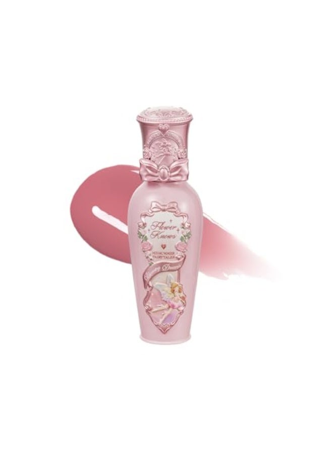 Flower Knows Midsummer Fairytales Coating Lip Lacquer,Glowy Non-Fading Lip Gloss,Hydrating Tinted Lip Oil for Girls&Women,Vegan & Cruelty Free,0.17Fl Oz(G06 Bluebell) - Image 1