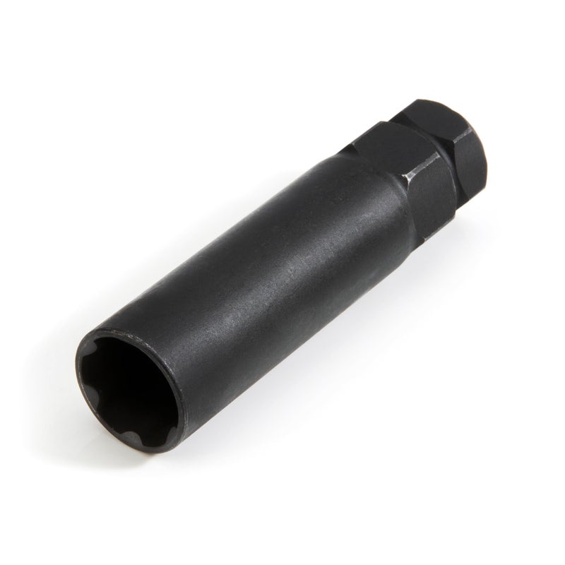 Steelman Pro 6-Spline 45/64-Inch Socket-Style Locking Lug Nut Key, Removes Spline-Style Aftermarket Lug Nuts, Durable, Thin-Walled - Image 1