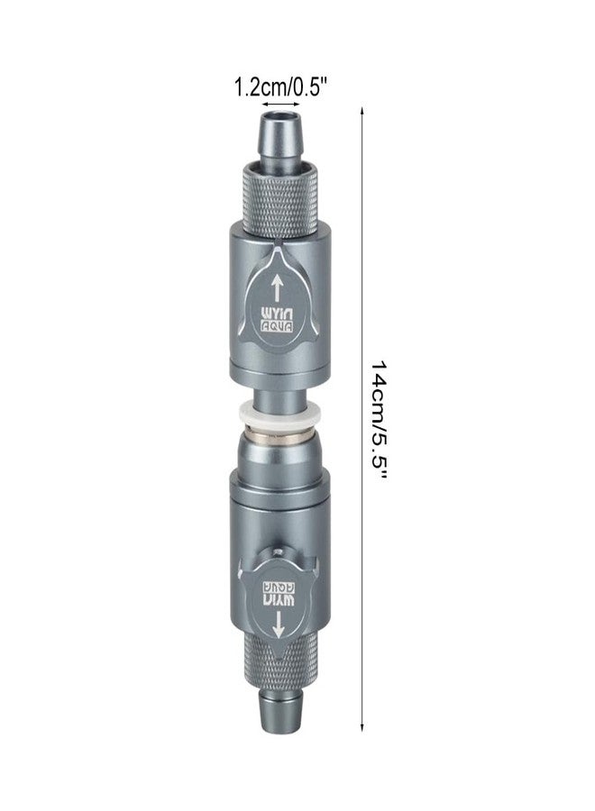 MiOYOOW Aquarium Water Control Valve, Aluminum Alloy Fishbowl Hose Connector with Quick Release Valve for Aquariums Fish Tanks - Image 4