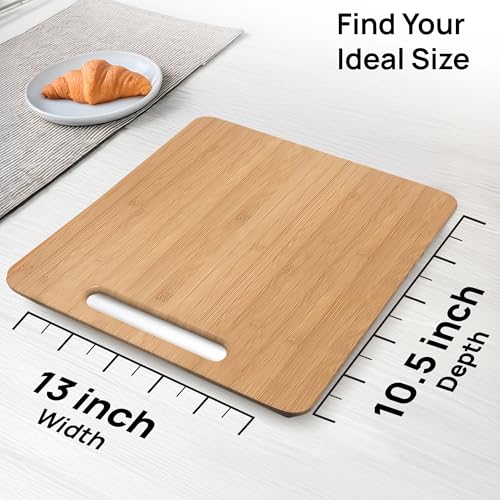 Ibyx Elegant Sliding Tray for Your Coffee Maker & Heavy Kitchen Appliances - Sturdy, Slides Easily from Under The Cabinet (Natural, 13”W x 10.5”D) - Image 3