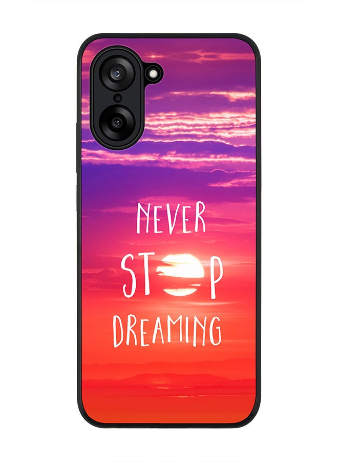 Stylizedd For OnePlus Nord CE5 / Ace 5 Racing Case,Slim fit Camera Protection, Shockproof Thin Phone cover  - Never stop dreaming
