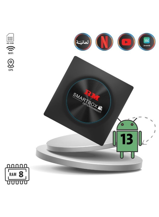رودماستر RM-C88 سمارت بوكس رودماستر أندرويد 13 ورام 8 جيجا + ذاكرة 128 جيجا +4G Sim - Image 1