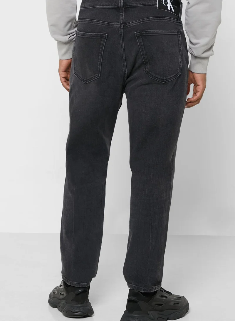 CALVIN KLEIN Rinse Tapered Fit Jeans