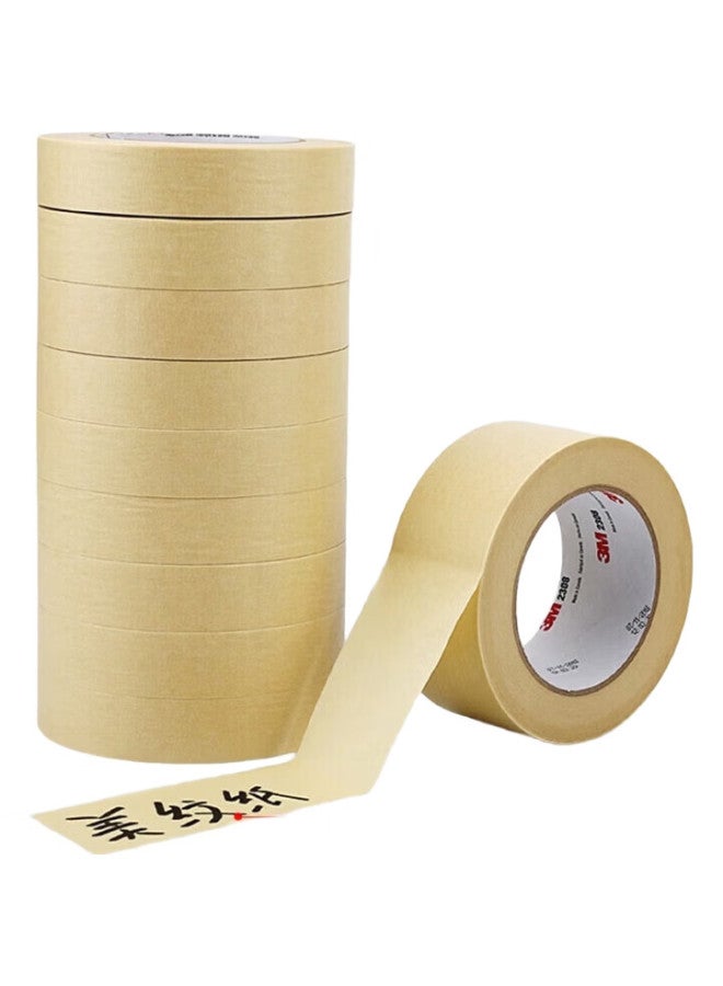 3M 3M High-Temperature Resistant Masking Tape, Traceless, Solvent-Resistant, For Painting Fixation And Protection, Bundling [20Mm*50M] 2308 - Image 2