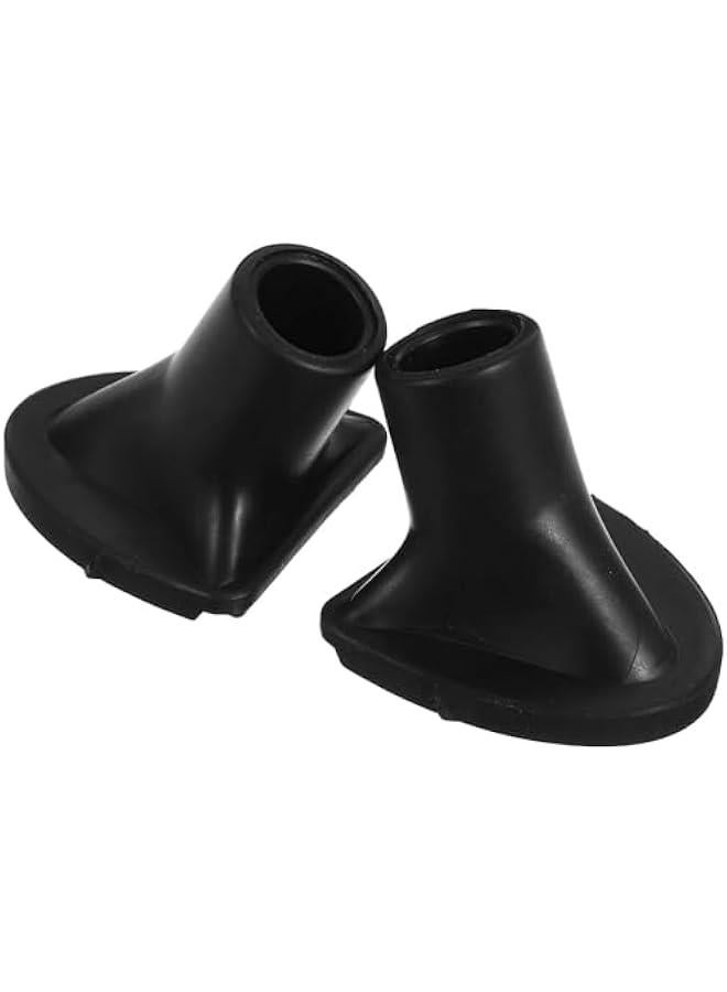 Generic 2 Pcs Black Golf Bag Stand Feet Replacement, Wear-Resistent Golf Bag Rubber Feet Replacement, Necessary Golf Club Bag Accessories Strong Grip, Easy to Install, Golf Club Bag Accessories, Golf - Image 1