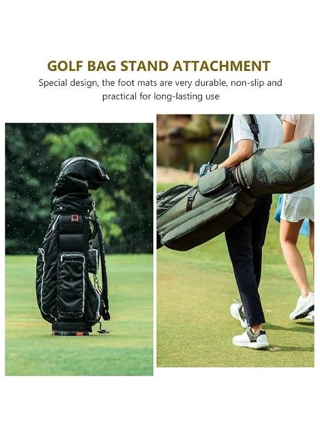 Generic 2 Pcs Black Golf Bag Stand Feet Replacement, Wear-Resistent Golf Bag Rubber Feet Replacement, Necessary Golf Club Bag Accessories Strong Grip, Easy to Install, Golf Club Bag Accessories, Golf - Image 2