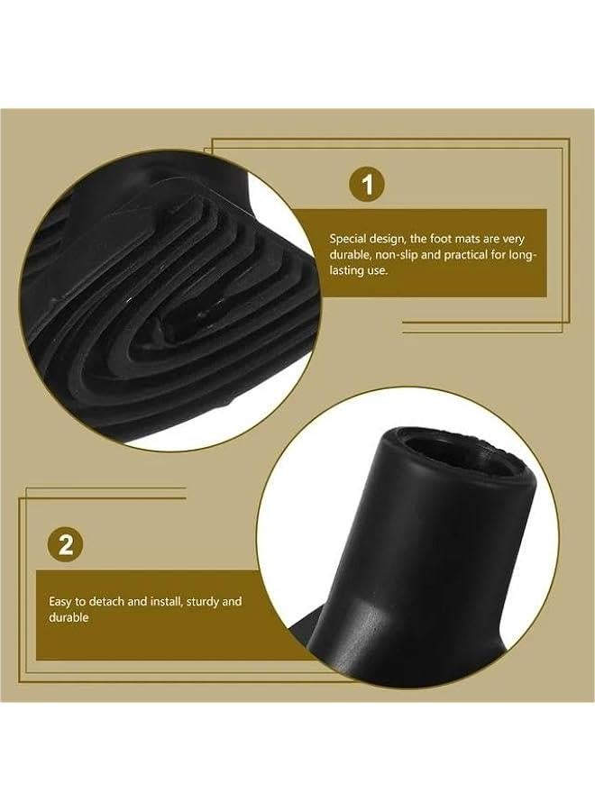 Generic 2 Pcs Black Golf Bag Stand Feet Replacement, Wear-Resistent Golf Bag Rubber Feet Replacement, Necessary Golf Club Bag Accessories Strong Grip, Easy to Install, Golf Club Bag Accessories, Golf - Image 5