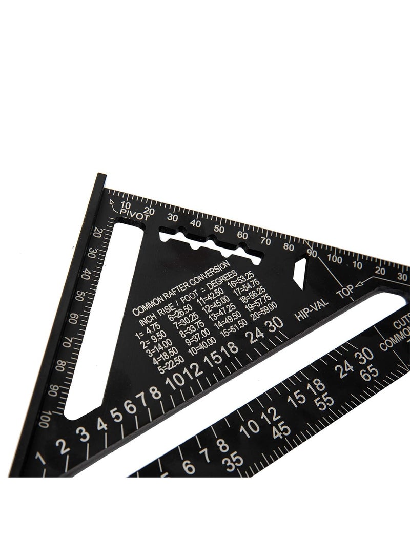 Carpenter's Square Protractor Metric Triangle Ruler 180 mm 7 Inch Square High Precision Measuring Tool for Carpenters - Image 2