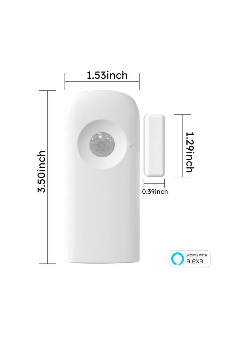 حساس باب واي فاي، حساس ذكي للنوافذ والأبواب، حساسات اتصال وحركة لأمان المنزل والتشغيل الآلي، سهولة في التركيب، مراقبة حالة الفتح/الإغلاق والطاقة، تنبيهات في الوقت الفعلي، يعمل مع أليكسا