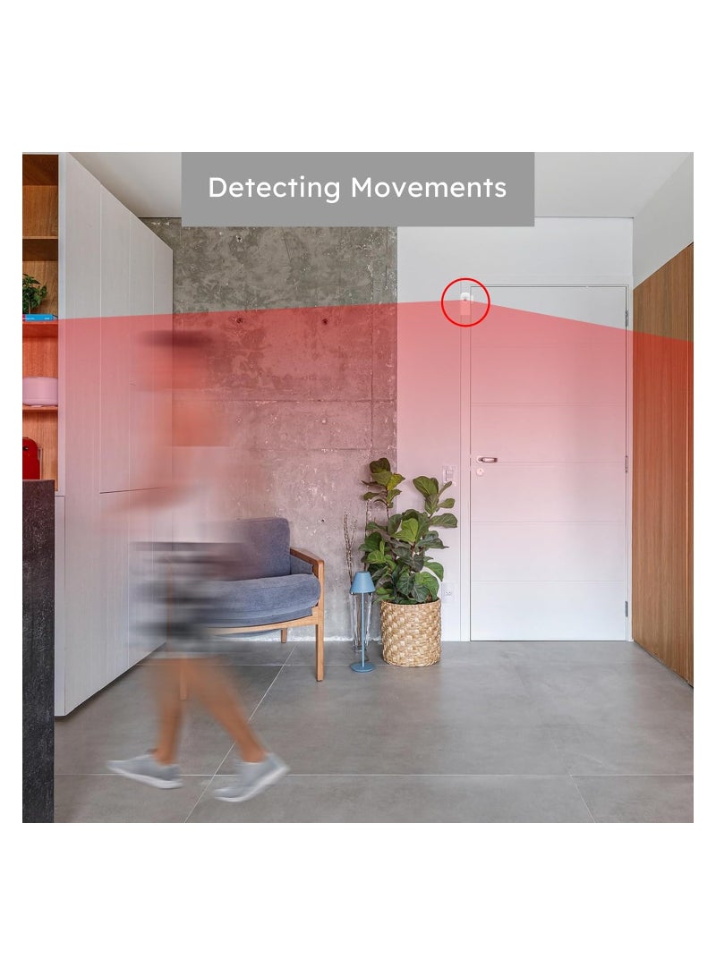 حساس باب واي فاي، حساس ذكي للنوافذ والأبواب، حساسات اتصال وحركة لأمان المنزل والتشغيل الآلي، سهولة في التركيب، مراقبة حالة الفتح/الإغلاق والطاقة، تنبيهات في الوقت الفعلي، يعمل مع أليكسا