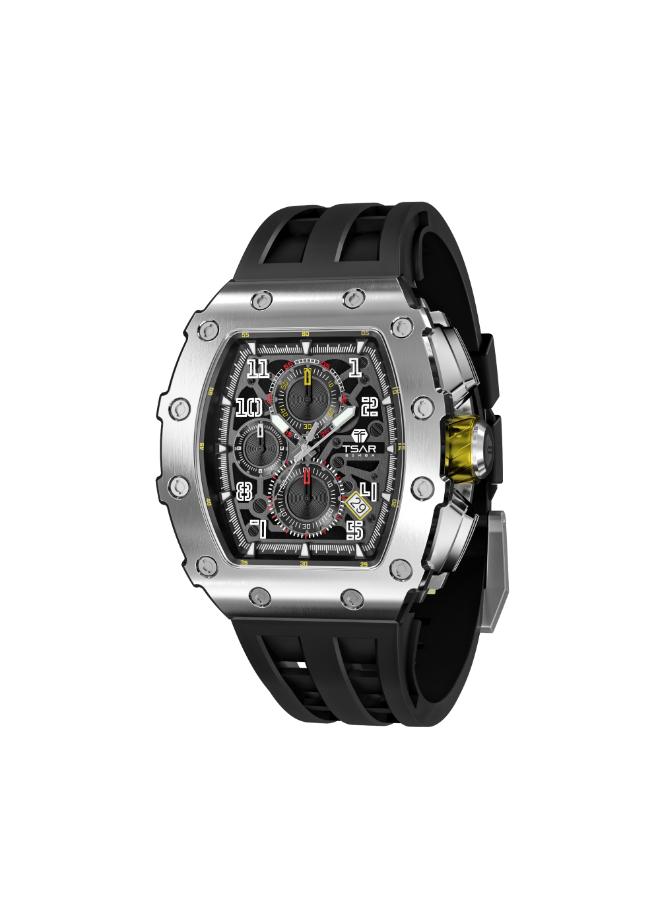 TSAR BOMBA Men's Silicone Analog Watch TB8204Q-31 - 43.5*50.5 mm - Image 2