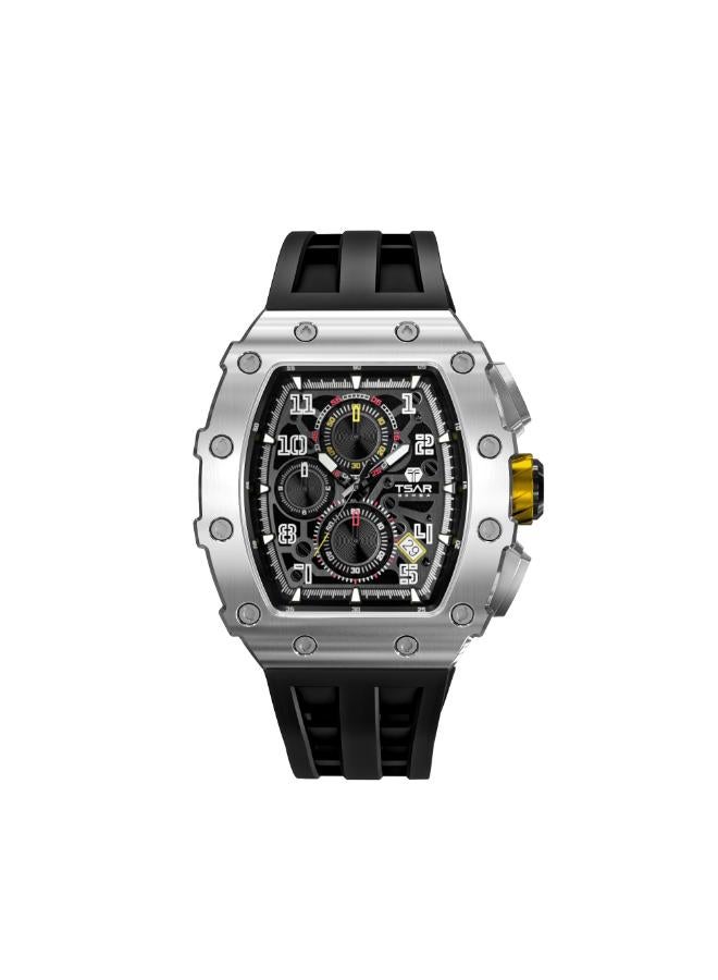 TSAR BOMBA Men's Silicone Analog Watch TB8204Q-31 - 43.5*50.5 mm - Image 1