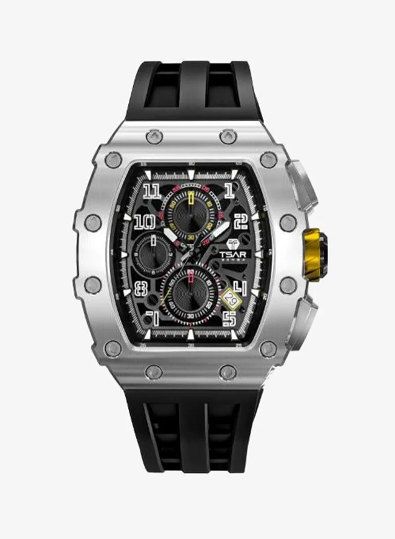 Tsar Bomba Men's Silicone Analog Watch TB8204Q-31 - 43.5*50.5 mm