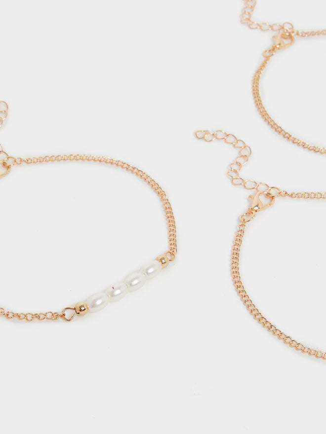 Styli Styli Set of 3 - Beaded Anklet with Lobster Clasp  - Image 2