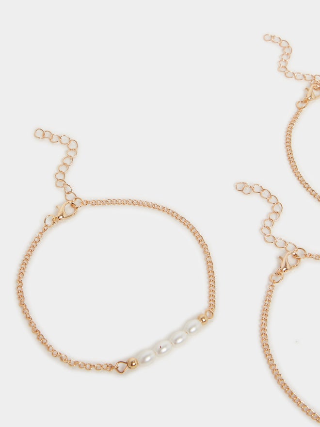 Styli Styli Set of 3 - Beaded Anklet with Lobster Clasp  - Image 5