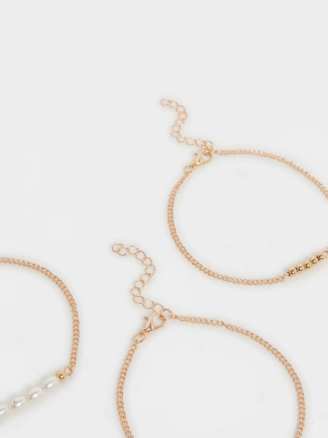 Styli Styli Set of 3 - Beaded Anklet with Lobster Clasp  - Image 4