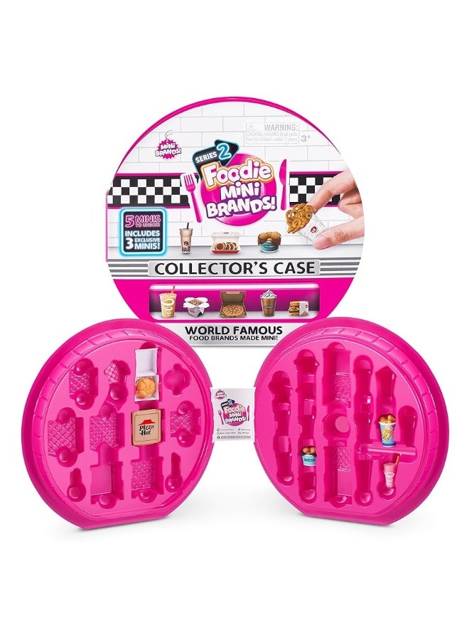 5 Surprise Mini Brands Foodie Series 2 Collector's Case by ZURU Real Miniature Fast Food Brands Collectible Toy, 5 Mystery Brands for Girls, Teens, Adults, Collectors Perfect Stocking Stuffer and Gift  - Image 1