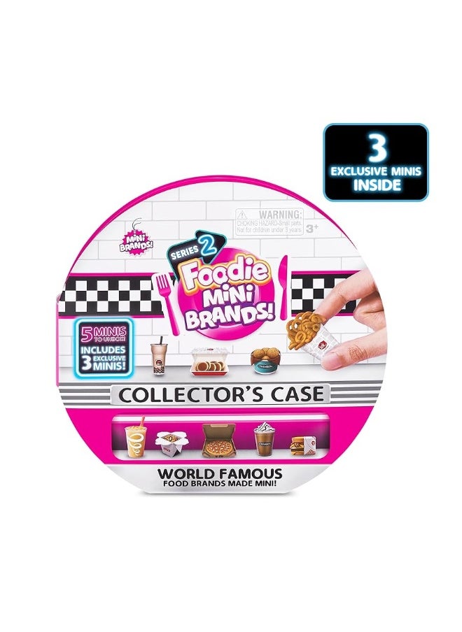 5 Surprise Mini Brands Foodie Series 2 Collector's Case by ZURU Real Miniature Fast Food Brands Collectible Toy, 5 Mystery Brands for Girls, Teens, Adults, Collectors Perfect Stocking Stuffer and Gift  - Image 3
