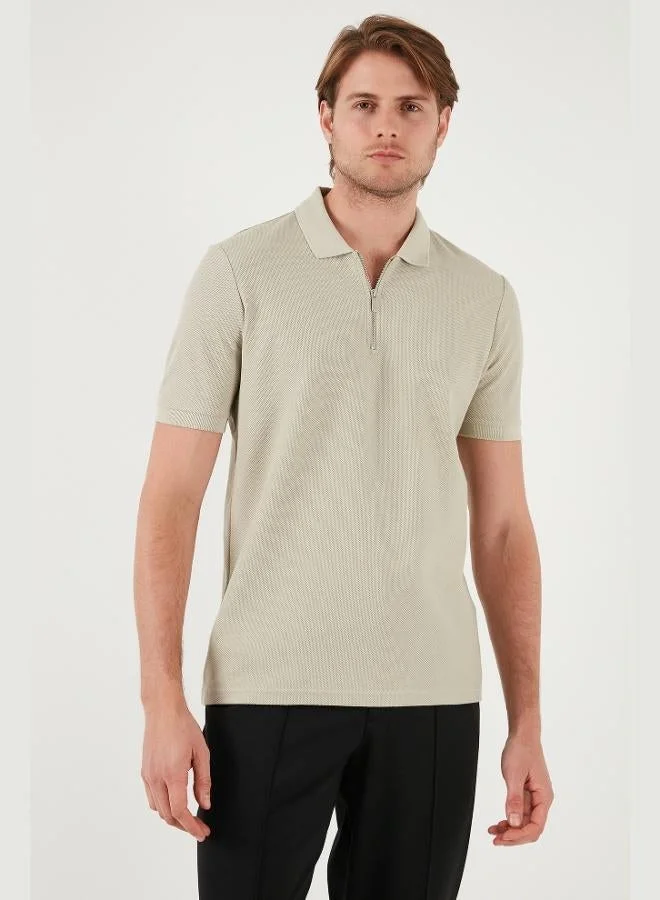 Buratti Cotton Regular Fit Half Zipper 3-Pack Polo Collar T-Shirt Men's Polo Collar T-Shirt 5902434S3