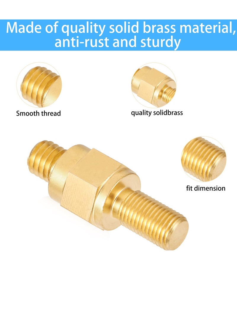 Battery Terminal Connectors Set, 4 Pack Long Stud Side Post Battery Terminal Bolt, Standard Battery Post Stud Extender Screws 3/8 16&24 Stud Bolts, Compatible with GM Accessories to Battery