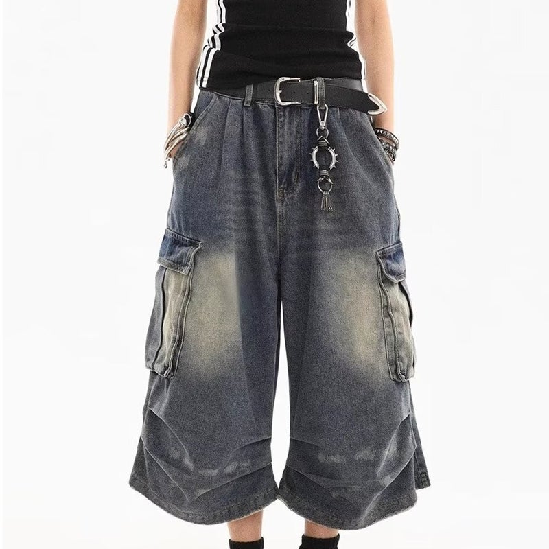 Unisex Classic Denim Jeans Loose Fit Daily Outdoor Wear - Image 4