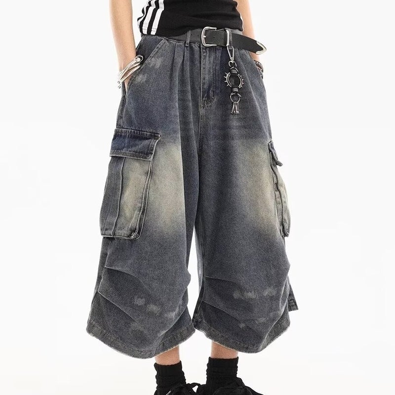 Unisex Classic Denim Jeans Loose Fit Daily Outdoor Wear - Image 2