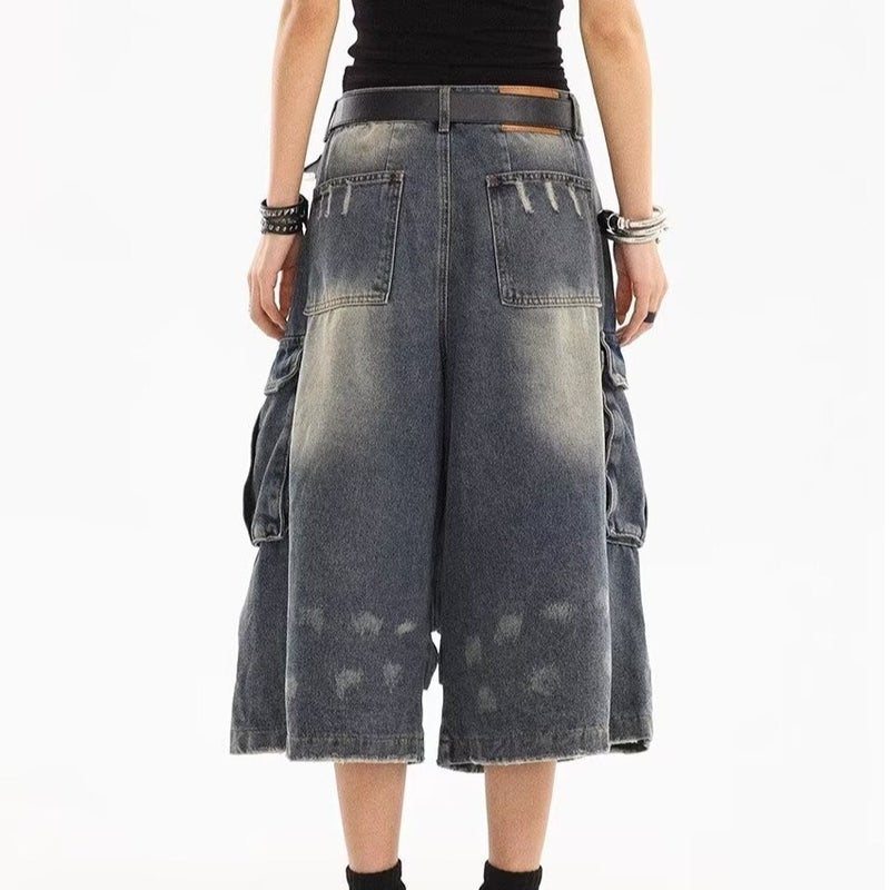 Unisex Classic Denim Jeans Loose Fit Daily Outdoor Wear - Image 5
