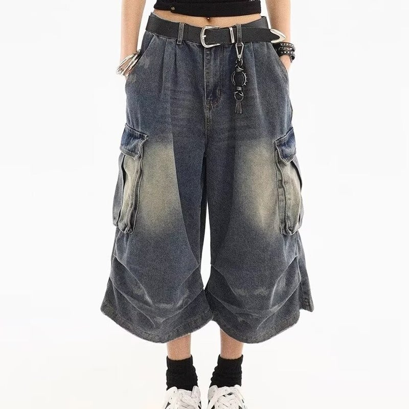 Unisex Classic Denim Jeans Loose Fit Daily Outdoor Wear - Image 1