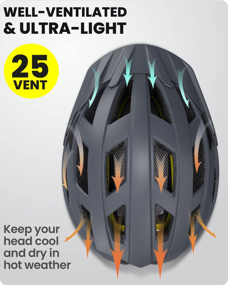 OutdoorMaster MIPS Adult Recreational Cycling Helmet - Misty Sakura,M - Image 4