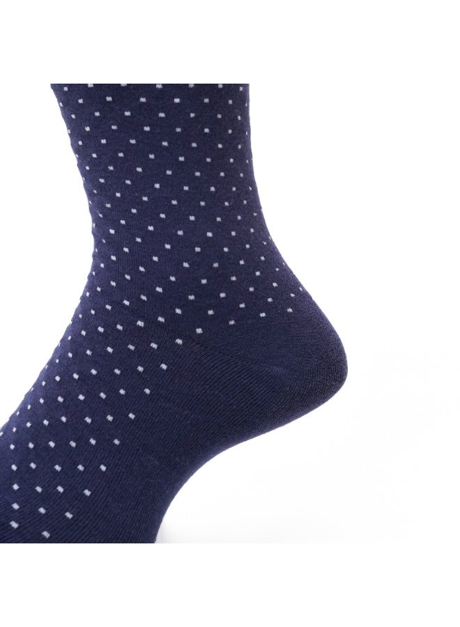 Weave Joy Dotted Crew/Full Length Socks For Men Pack of 5(5 COLOURS) - Image 4