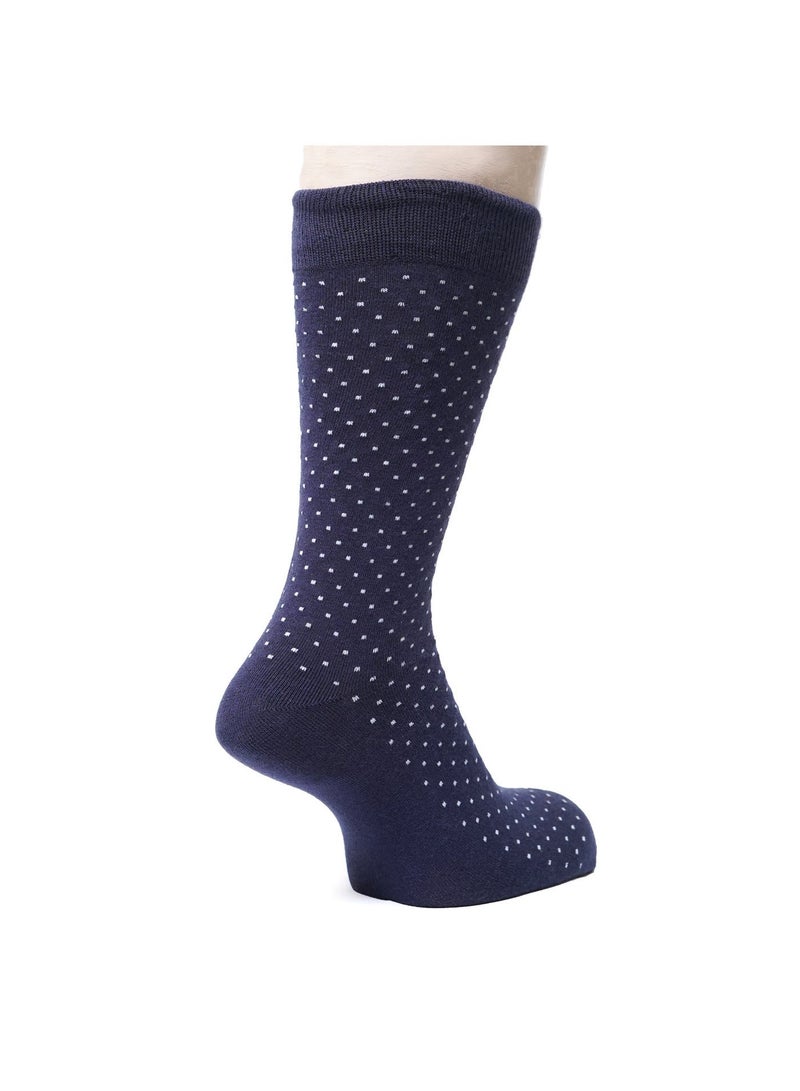 Weave Joy Dotted Crew/Full Length Socks For Men Pack of 5(5 COLOURS) - Image 3