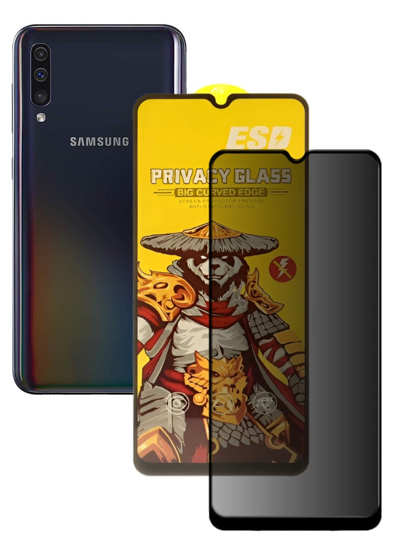 ESD Tempered Dustproof Privacy Glass Screen Protector Compatible For Samsung Galaxy A50 - Image 1