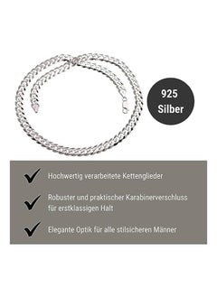 Generic Men's Curb Chain 925 Silver 6  - Image 4