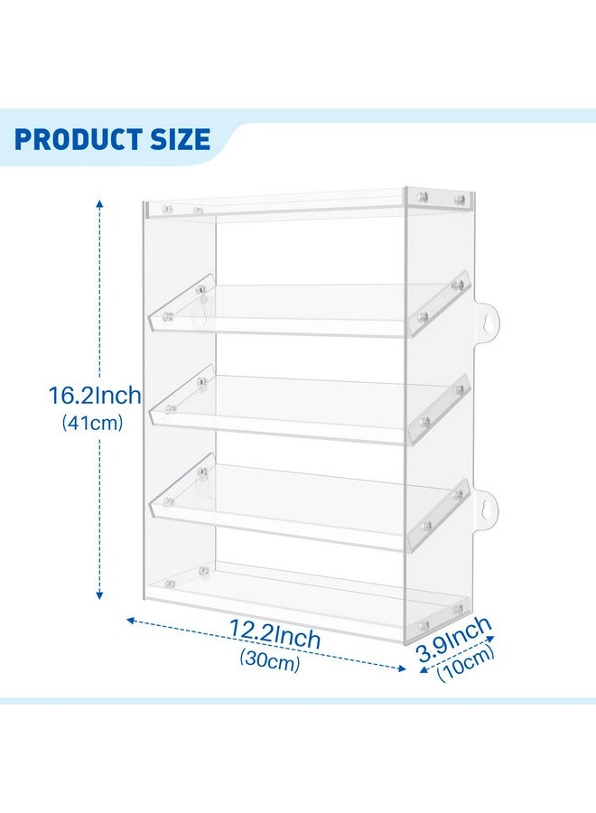 KISLANE Assembly Monster Trucks Display Case Holding for 20 Monster Trucks Acrylic Storage Case 5 Tiers Monster Trucks Organizer with Tilted Design, Display Case for Toy Trucks (Transparent) - Image 4