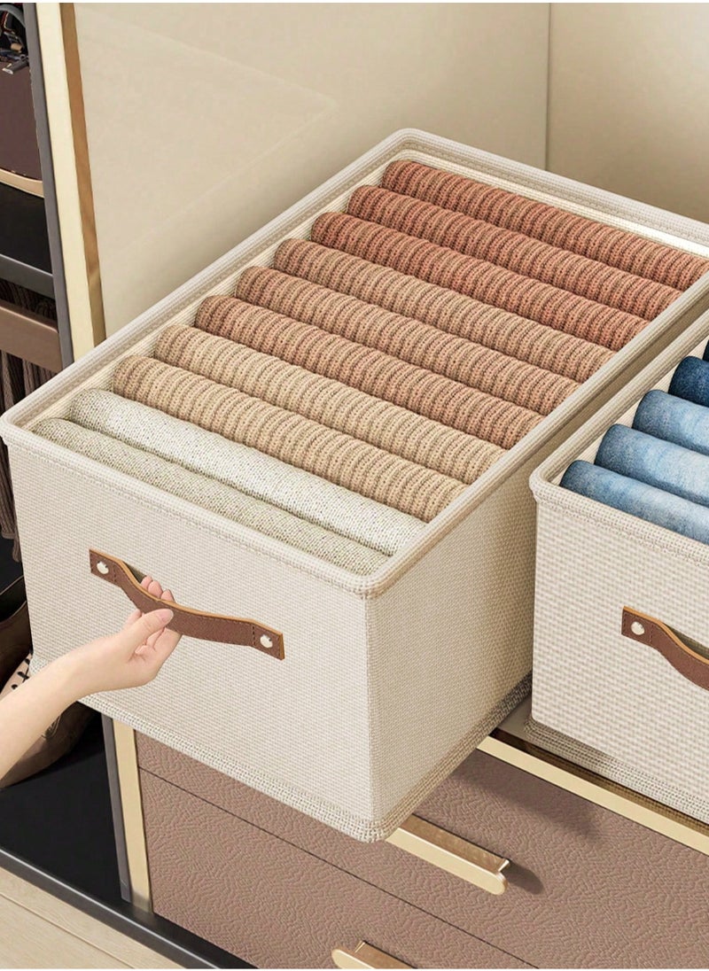 Generic 1pc Versatile Foldable Storage Box For Clothes, Jeans, Underwear & Socks - Non-Woven Fabric Organizer ﻿  - Image 1