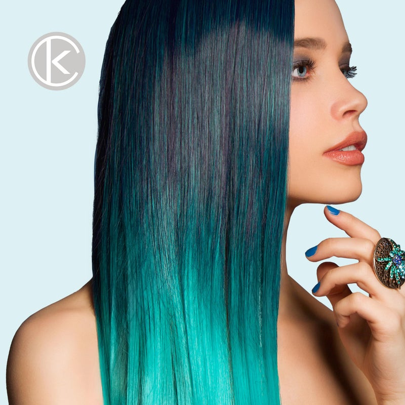 Keracolor Clenditioner TEAL Hair Dye - Semi Permanent Hair Color Depositing Conditioner, Cruelty-free, 12 Fl. Oz. - Image 5