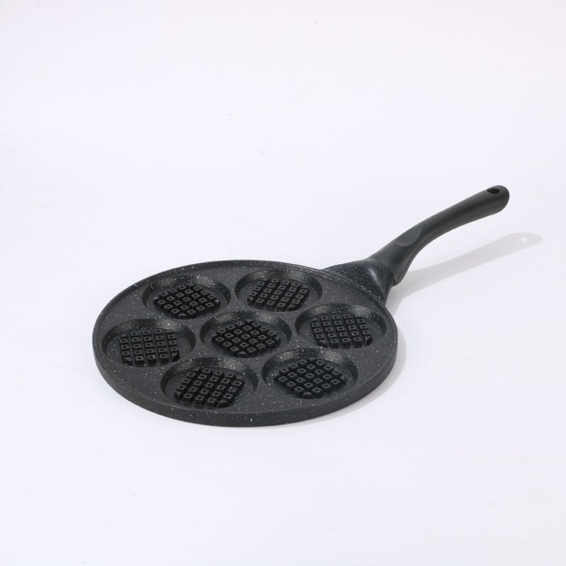 1Pcmulti-Hole Egg Frying Pan Creative Porous Frying Pan Barbecue Plate Household Aluminum Alloy Series - Image 1