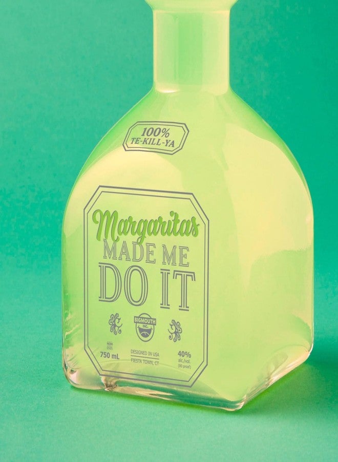 بيج ماوث إنك كوب مارغريتا مرح من بيغ ماوث، إبريق على شكل زجاجة تيكيلا عملاقة، هدايا مشروبات مبتكرة، "المارغريتا هي ما دفعني لفعل ذلك" - 32 أونصة - Image 4
