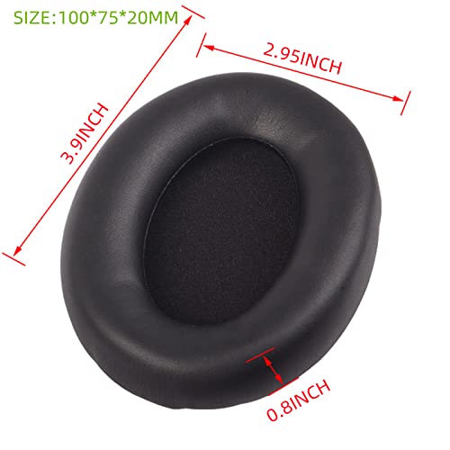 Saipomor WH-1000XM3 Ear Cushions Replacement Noise Isolation Ear Pads Compatible with Sony WH1000XM3 Wireless Noise Canceling Over-Ear Headphones- Added Thickness & Plastic Stick(Black) - Image 2
