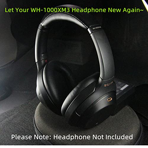 Saipomor WH-1000XM3 Ear Cushions Replacement Noise Isolation Ear Pads Compatible with Sony WH1000XM3 Wireless Noise Canceling Over-Ear Headphones- Added Thickness & Plastic Stick(Black) - Image 5