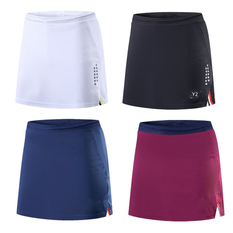 Generic Womens Quick-Dry Badminton Skirt Shorts 066 Black Culottes - Image 2